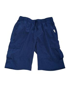 Weatherproof Vintage Boys Navy Blue Pull-On Cargo Shorts SizeL (14/16)-GUC